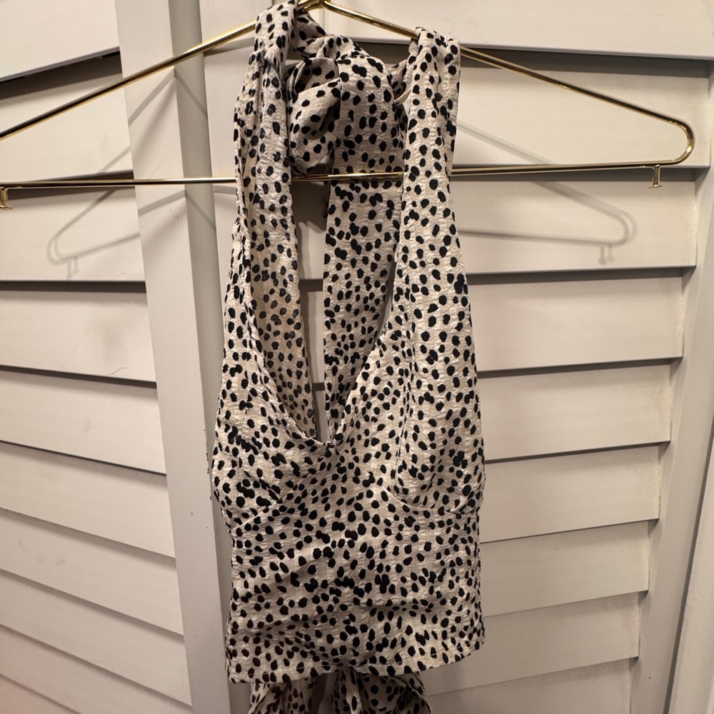 Polka Dot Halter Top